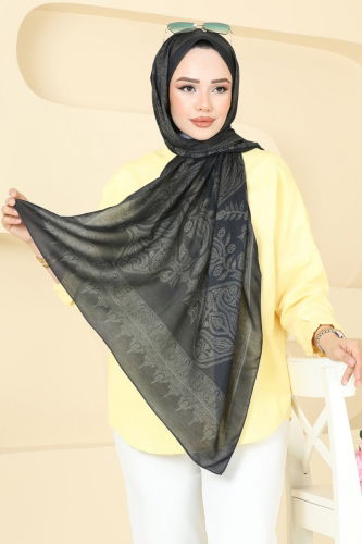 I.P.K. - Scarf 148IPK758 Oil Green & Black