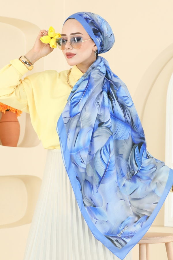 Modaselvim شالات شال أزرق 149IPK758