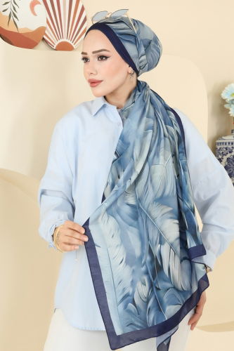 I.P.K. - Scarf 149IPK758 Navy Blue