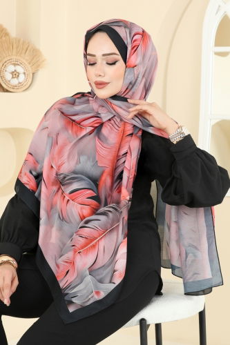 I.P.K. - Scarf 149IPK758 Pomegranate Blossom & Black