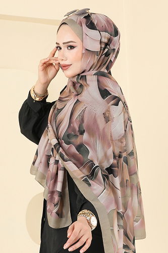 moda selvim شال بيج 151IPK758 - Thumbnail