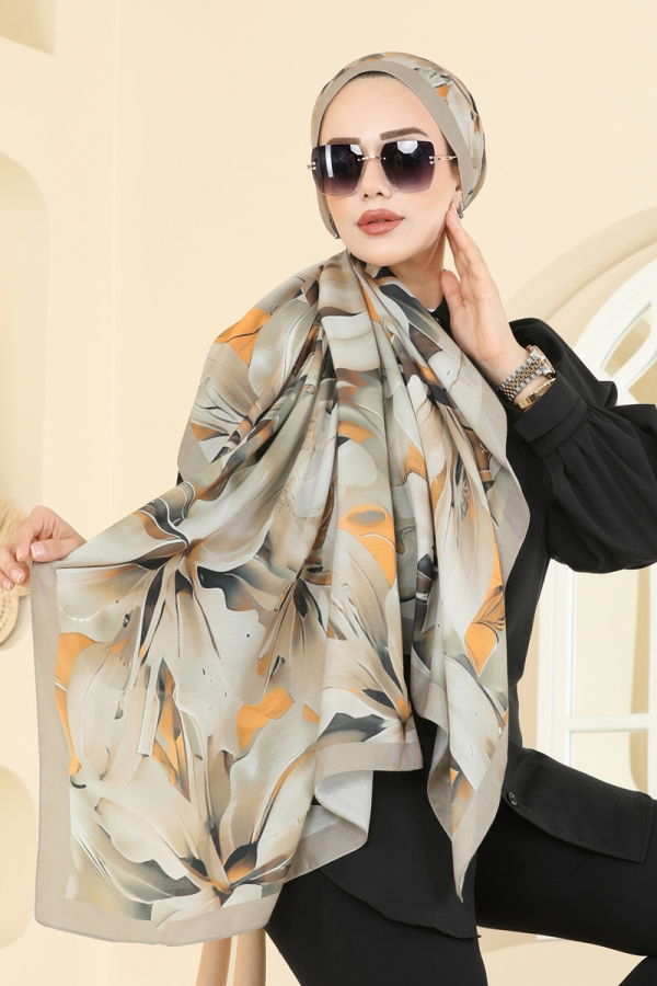 Modaselvim Shawls Scarf 151IPK758 Mustard