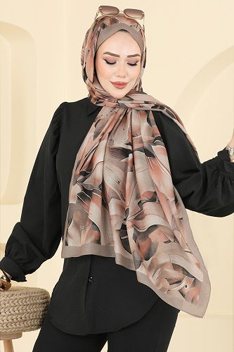 moda selvim Scarf 151IPK758 Powder Vision - Thumbnail