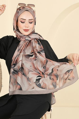 moda selvim Scarf 151IPK758 Powder Vision - Thumbnail