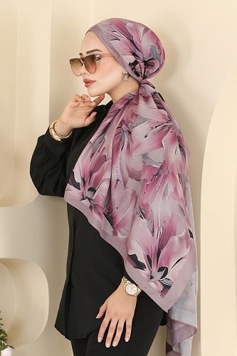 moda selvim شال وردي 151IPK758 - Thumbnail