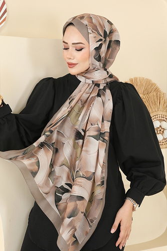 moda selvim شال بيج 151IPK758 - Thumbnail