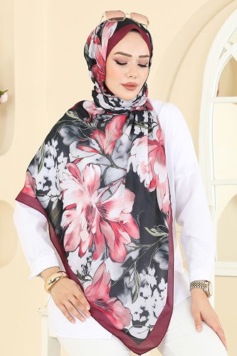 moda selvim شال خمري 152IPK758 - Thumbnail