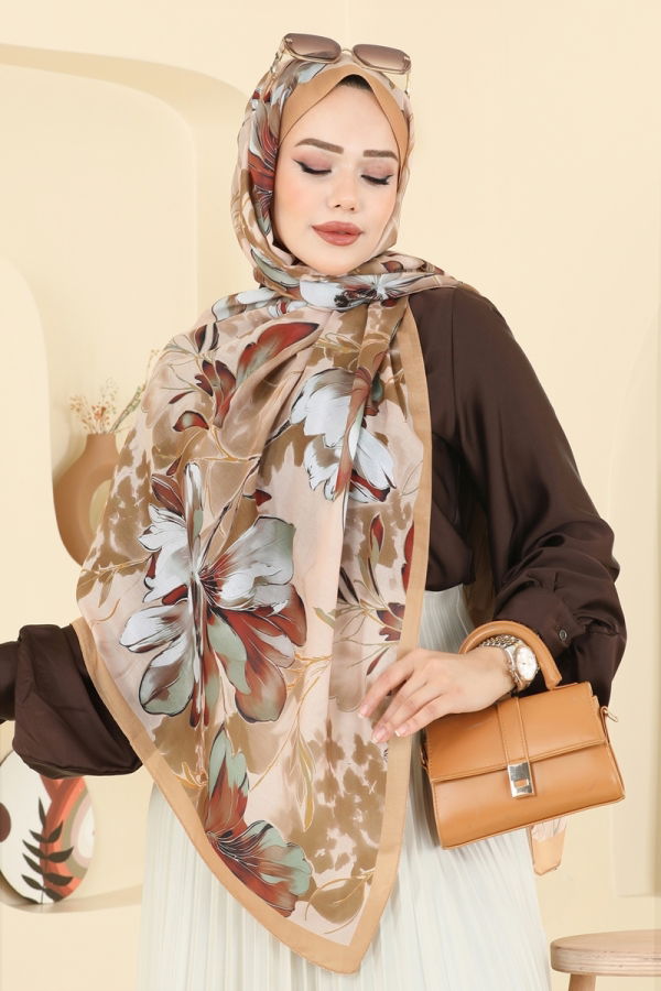 Modaselvim شالات شال خردلي فاتح 152IPK758