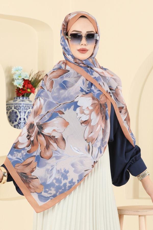 Modaselvim شالات شال تفاحي داكن 152IPK758