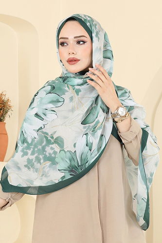 moda selvim شال بترولي 152IPK758 - Thumbnail