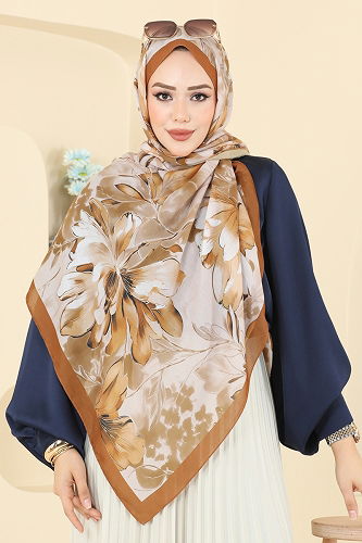 moda selvim شال عسلي 152IPK758 - Thumbnail