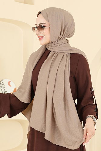 moda selvim Scarf 153IPK758 Beige - Thumbnail
