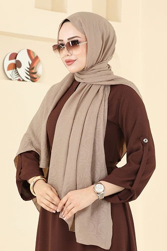 moda selvim شال بيج 153IPK758 - Thumbnail