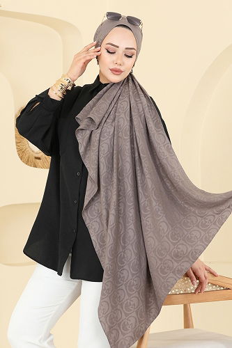 moda selvim Scarf 153IPK758 Dark Vision - Thumbnail