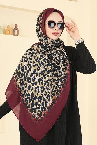 moda selvim شال خمري 154IPK758 - Thumbnail