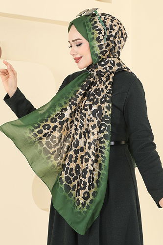 moda selvim Scarf 154IPK758 Emerald - Thumbnail