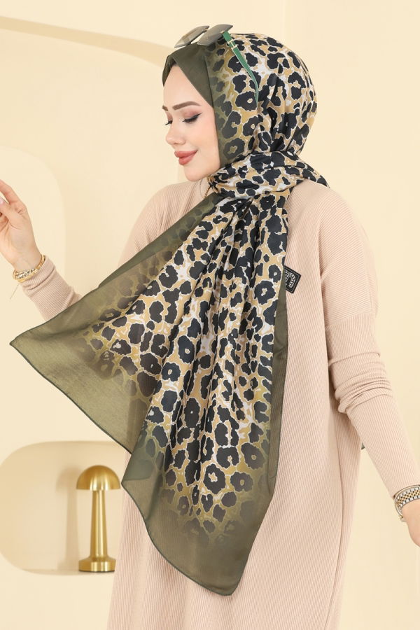 Modaselvim شالات شال اخضر عفني 154IPK758