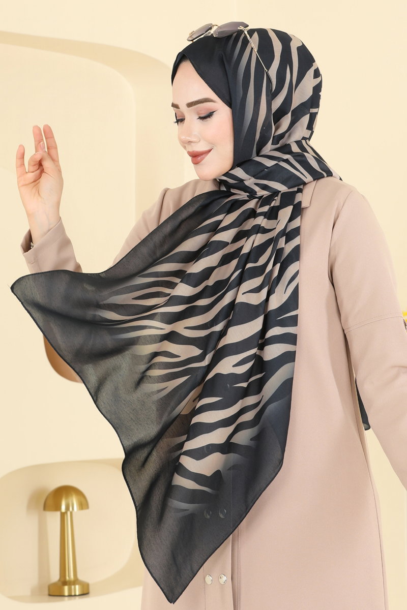 Scarf 155IPK758 Black - Moda Selvim
