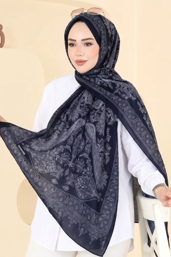 I.P.K. - Scarf 159IPK758 Dark Navy Blue
