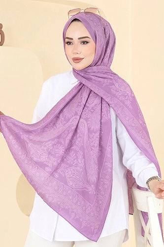 moda selvim شال ليلكي 159IPK758 - Thumbnail