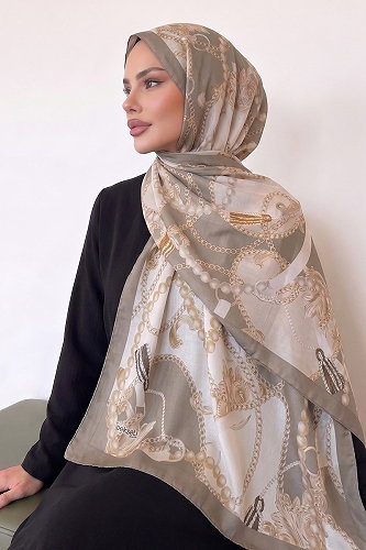 moda selvim شال بيج 160IPK758 - Thumbnail