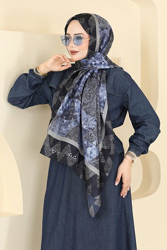 moda selvim Scarf 165AFV475 Anthracite - Thumbnail