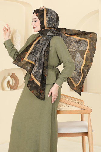moda selvim Scarf 165AFV475 Brown - Thumbnail