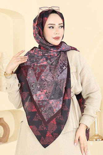 moda selvim شال خمري 165AFV475 - Thumbnail