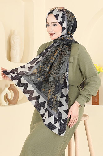 moda selvim Scarf 165AFV475 Stone - Thumbnail