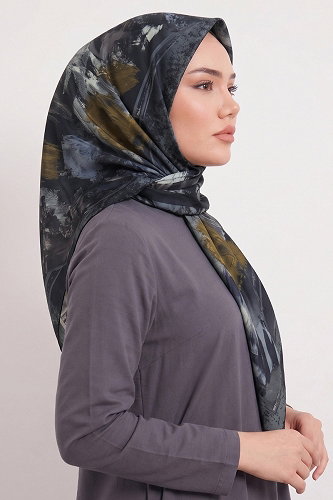 moda selvim Scarf 179AFV475 Anthracite - Thumbnail