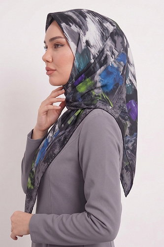 moda selvim إشارب أخضر 179AFV475 - Thumbnail
