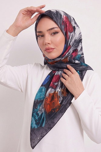 moda selvim Scarf 179AFV475 Petroleum - Thumbnail