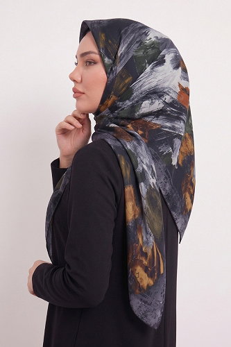 moda selvim إشارب عسلي 179AFV475 - Thumbnail