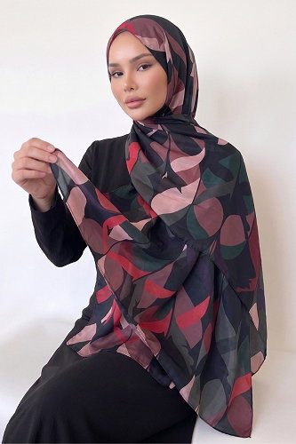 moda selvim Scarf 17AFV475 Black - Thumbnail