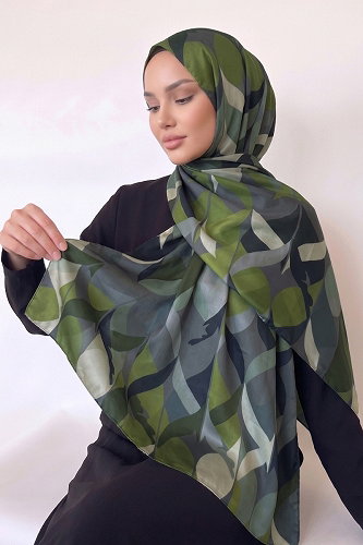moda selvim شال رمادي غامق 17AFV475 - Thumbnail