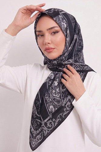 moda selvim Scarf 188AFV475 Black - Thumbnail