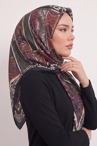 moda selvim Scarf 188AFV475 Smoked - Thumbnail