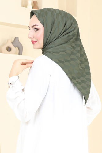 moda selvim Scarf 200MDI1081 Khaki - Thumbnail