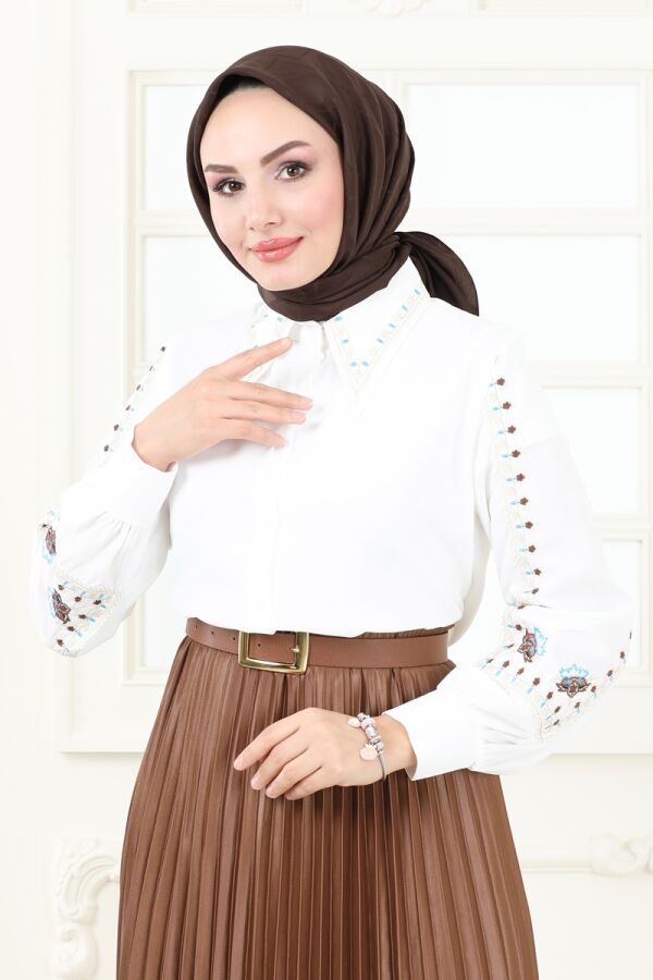 Scarf 202MDI1081 Brown - 1