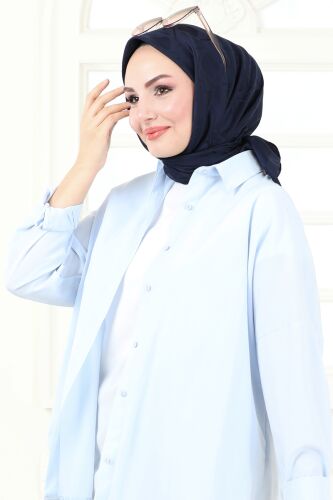 Scarf 202MDI1081 Dark Navy Blue 