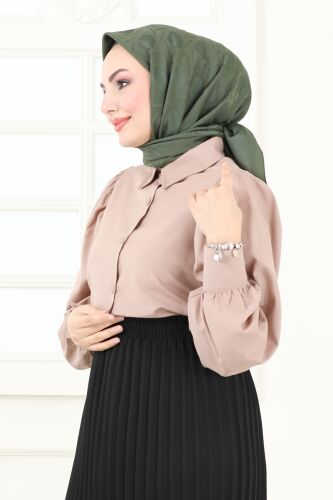 Scarf 202MDI1081 Khaki - 2