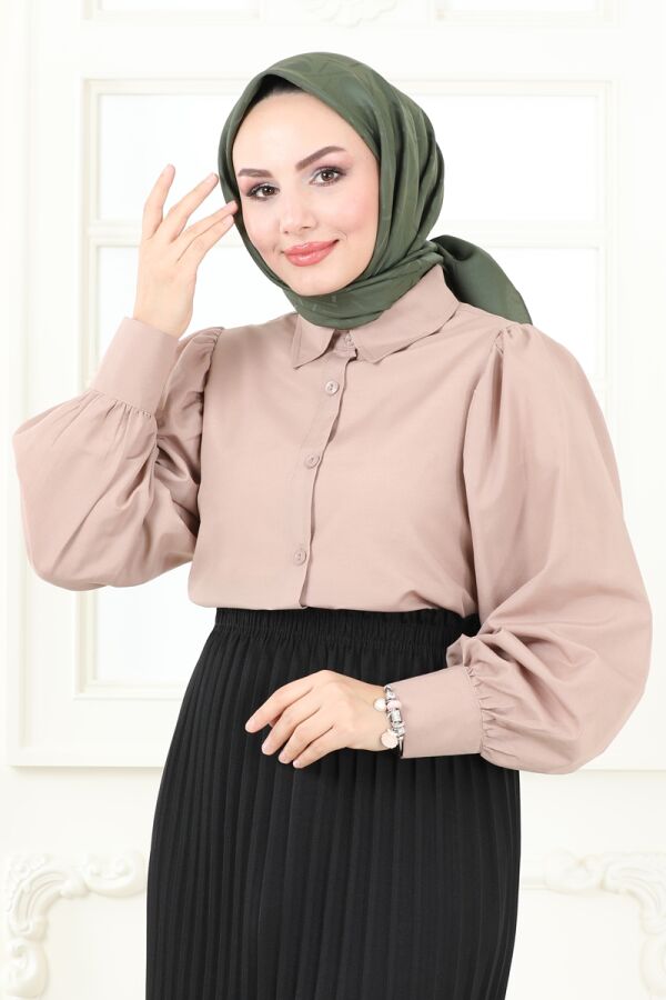 Scarf 202MDI1081 Khaki - 1