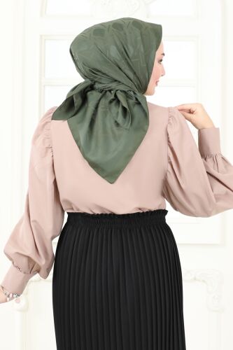 Scarf 202MDI1081 Khaki - 3