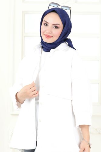 Scarf 202MDI1081 Navy Blue 