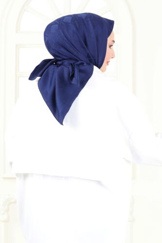 moda selvim Scarf 202MDI1081 Navy Blue - Thumbnail