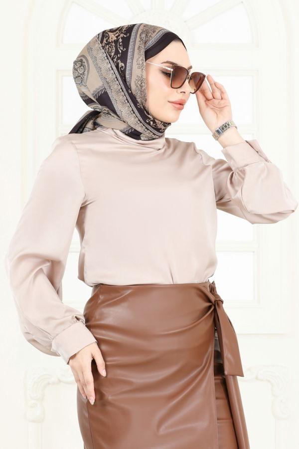 Modaselvim Shawls Scarf 203MDI1081 Black&Vision