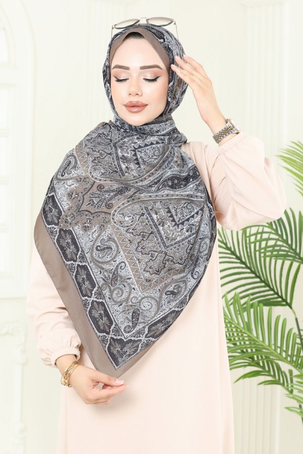 Modaselvim NET 20%+20% DISCOUNT IN THE CARD Scarf 204MDI1081 Dark Vision