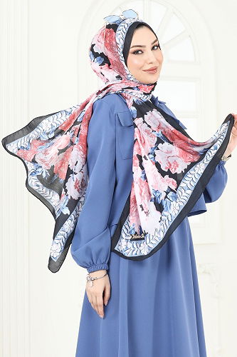 moda selvim Scarf 205MDI1081 Indigo - Thumbnail