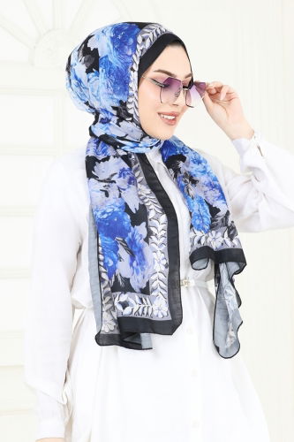 moda selvim Scarf 205MDI1081 Saxe - Thumbnail