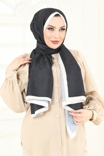 moda selvim Scarf 206MDI1081 Black - Thumbnail